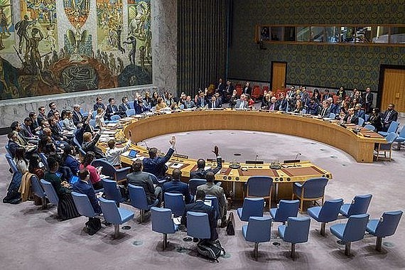 A UNSC meeting session. Photo: VNA A UNSC meeting session. Photo: VNA
