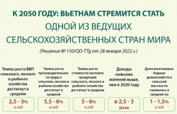 К 2050 году: Вьетнам стремится стать одной из ведущих сельскохозяйственных стран мира