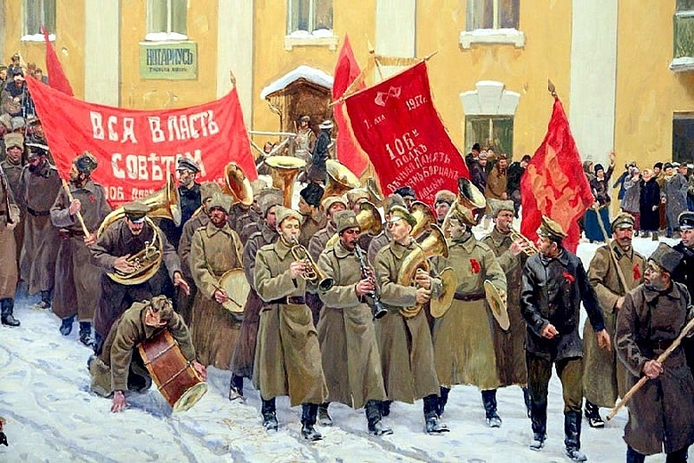Статья по случаю 104-й годовщины Октябрьской революции