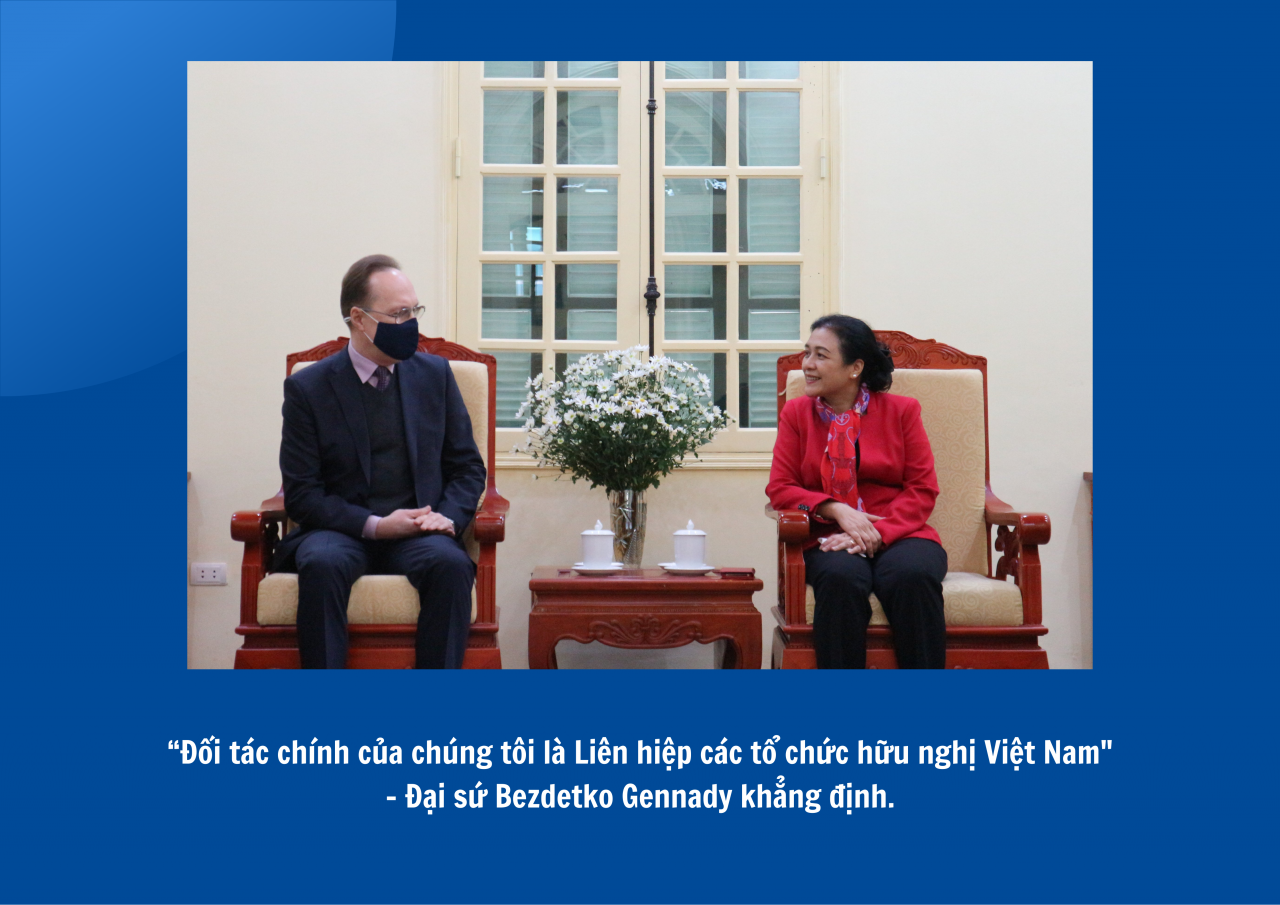 Đại sứ Bezdetko Gennady: Đối ngoại nhân dân chiếm một vị trí đặc biệt trong quan hệ song phương Nga-Việt Đại sứ Bezdetko Gennady: Đối ngoại nhân dân chiếm một vị trí đặc biệt trong quan hệ song phương Nga-Việt