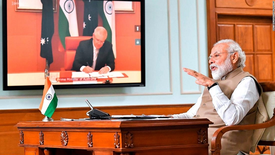 Tension in South China Sea: India, Australia sign pacts to strengthen military ties tension in south china sea india australia sign pacts to strengthen military ties