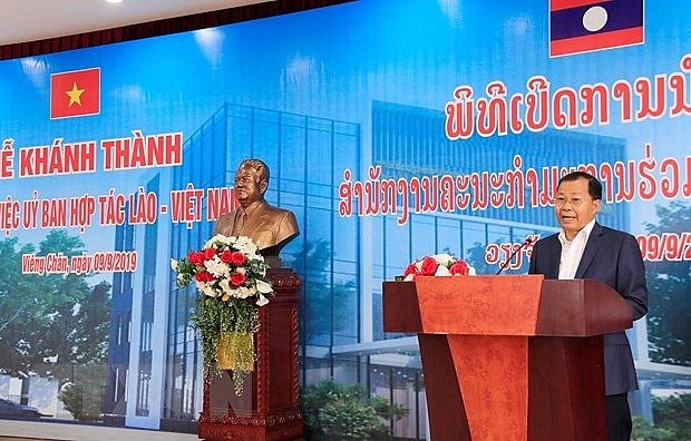 Khánh thành trụ sở Ủy ban hợp tác Lào-Việt Nam tại Vientiane khanh thanh tru so uy ban hop tac lao viet nam tai vientiane