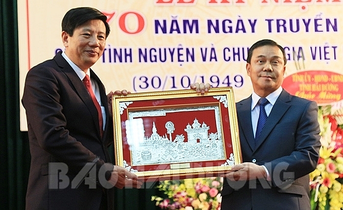 Điện Biên, Hải Dương, Thanh Hóa kỷ niệm 70 năm Ngày truyền thống quân tình nguyện và chuyên gia Việt Nam giúp Lào dien bien hai duong thanh hoa trang trong ky niem 70 nam ngay truyen thong quan tinh nguyen va chuyen gia viet nam giup lao