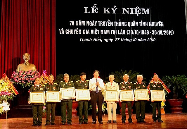 Điện Biên, Hải Dương, Thanh Hóa kỷ niệm 70 năm Ngày truyền thống quân tình nguyện và chuyên gia Việt Nam giúp Lào dien bien hai duong thanh hoa trang trong ky niem 70 nam ngay truyen thong quan tinh nguyen va chuyen gia viet nam giup lao