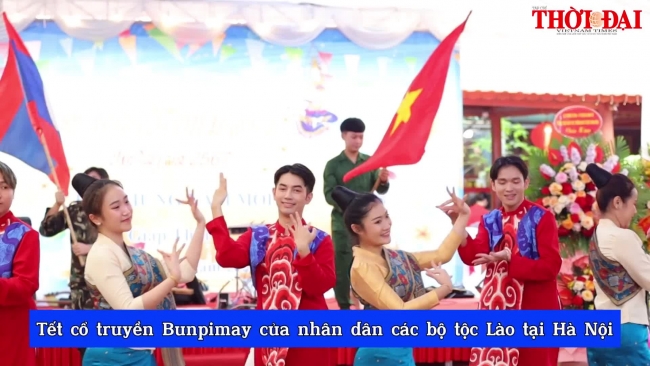 Tết cổ truyền Bunpimay 2567 của nhân dân các bộ tộc Lào