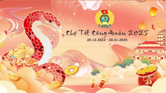 Hướng dẫn tham gia Chợ Tết Công đoàn năm 2025 trực tuyến