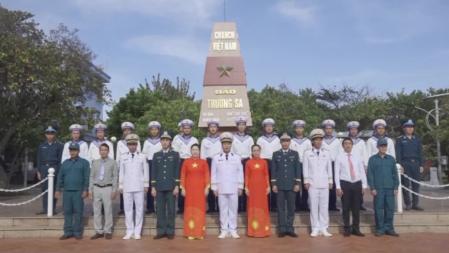 Quân và dân Trường Sa đang hướng về Đại hội XIV của Đảng