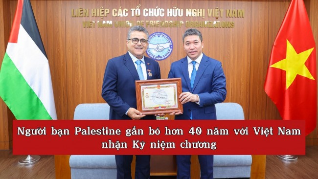 [Video] Người bạn Palestine gắn bó hơn 40 năm với Việt Nam nhận Kỷ niệm chương