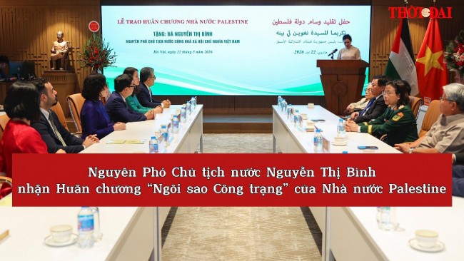 [Video] Nguyên Phó Chủ tịch nước Nguyễn Thị Bình nhận Huân chương “Ngôi sao Công trạng” của Nhà nước Palestine