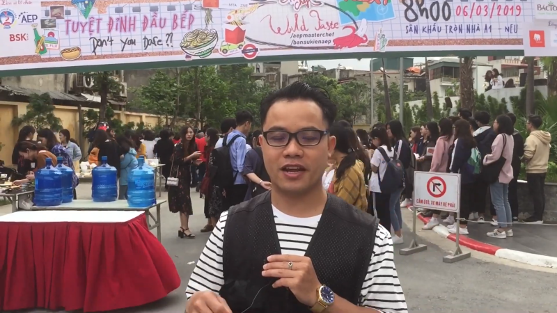 ນັກຮຽນລາວ ຢູ່ ມະຫາວິທະຍາໄລ ເສດຖະກິດ ຮ່າໂນ້ຍ ເຂົ້າຮ່ວມ ງານ AEP Master chef 2019