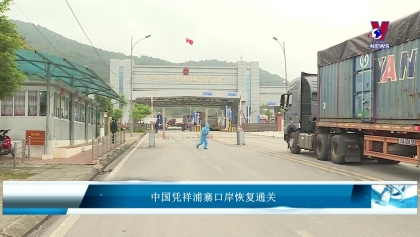 中国凭祥浦寨口岸恢复通关