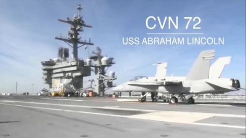 Video: Cận cảnh cuộc sống nhộn nhịp trên tàu sân bay USS Abraham Lincoln Mỹ đang điều đến gần Iran