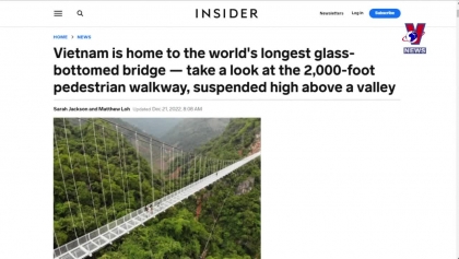 世界最长的越南高空人行玻璃桥备受美国媒体的关注
